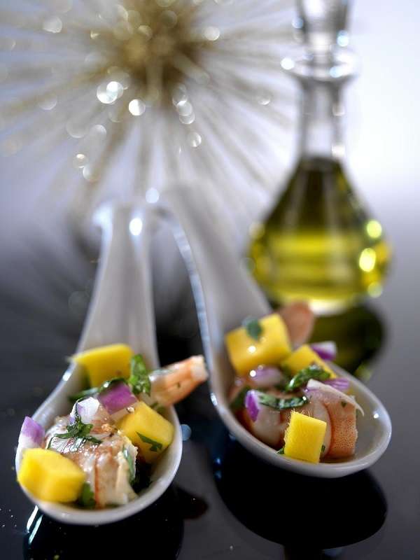 Riesengarnelen-Ceviche mit Mango