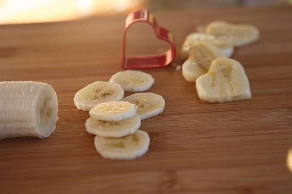 Herzpancakes mit Banane