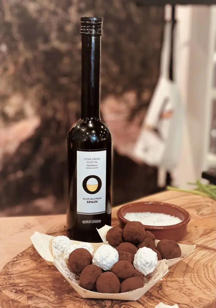 Pralinen mit Salz und Olivenöl