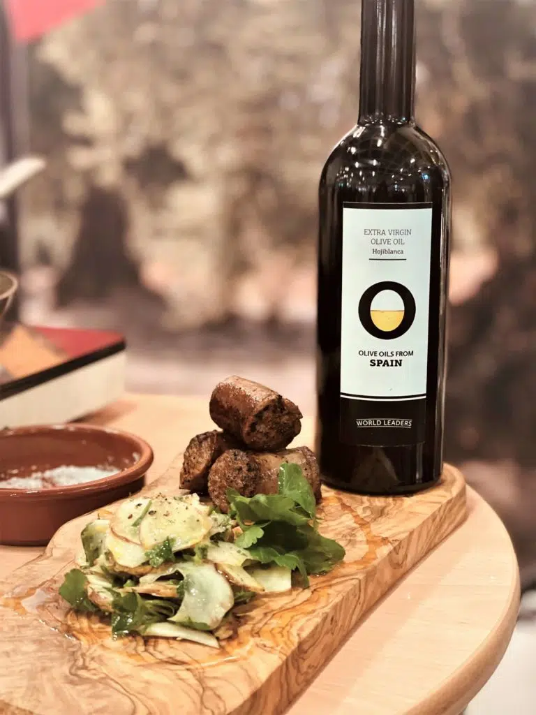 Topinambur-Salat mit chorizo