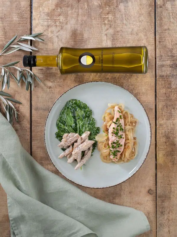 Lachs mit Kohlrabi à la Crème